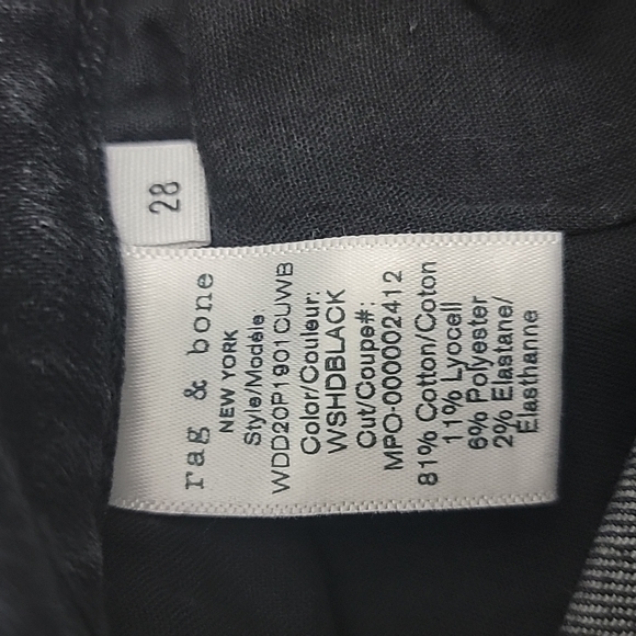 NWOT rag & bone Nina high-rise shorts in washed black - Picture 8 of 10